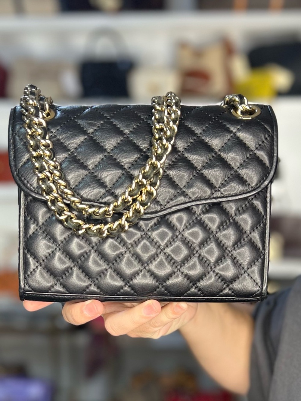 R.M QUILTED LEATHER BAG
